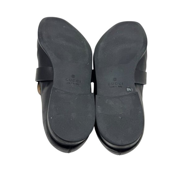 GUCCI Broadwick black mens loafers Interlocking GG Logo shoes size 9.5 - Picture 14 of 16
